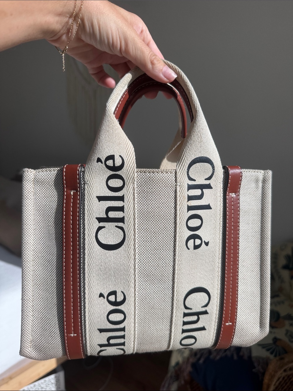 Chloe Woody Mini Tote w/ COA